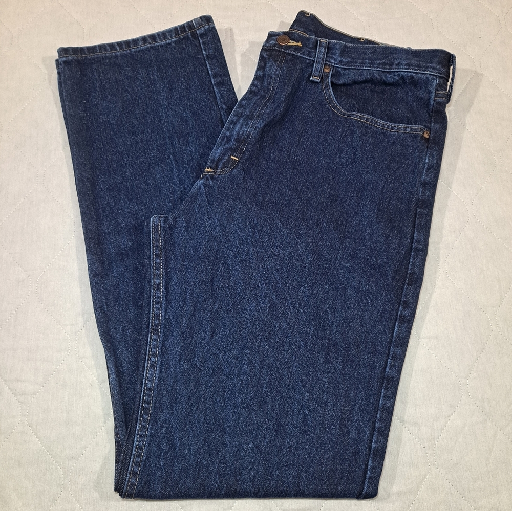 Wrangler Premium Quality Regular Fit DarkWash Jeans Men's 36x36 Blue Denim 5-Pkt
